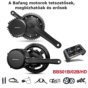Bafang középmotor kerékpár átalakító szett 48V 1000W