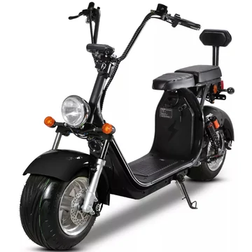 CityCoco CP1.6 Elektromos robogó 1500W-os motorral, 60V 40Ah akkumulátorral fekete színben, 100-110km hatótávval
