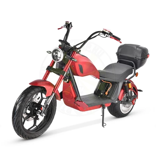 CityCoco CP-6 Elektromos robogó 2000W-os motorral, 60V 40Ah akkumulátorral bordó színben, 80-90km hatótávval