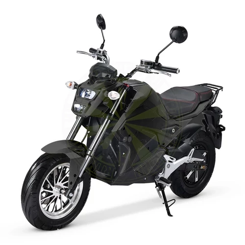 CityCoco CP-8 Elektromos robogó 2000W-os motorral, 72V 30Ah akkumulátorral fekete színben, 60-70km hatótávval
