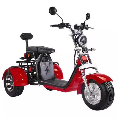 Coco Trike CP3 Elektromos robogó 2000W-os motorral, 60V 40Ah akkumulátorral piros színben, 70-90km hatótávval