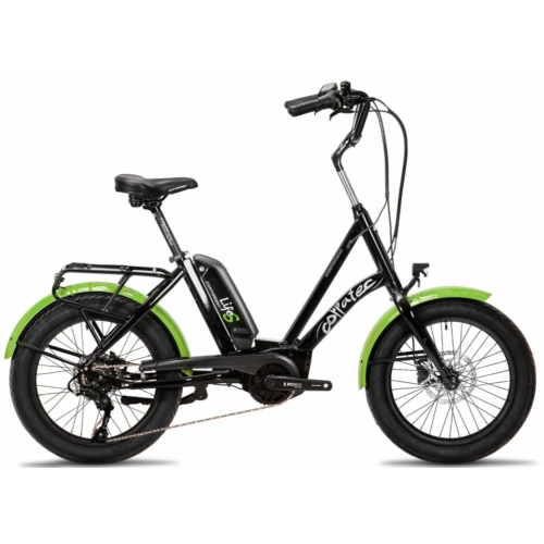 Corratec Life S AP5 RD 8 speed elektromos kerékpár, fekete-zöld, láncváltó