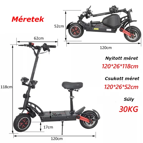 Kugoo G-Booster elektromos roller RTH-Shop.hu