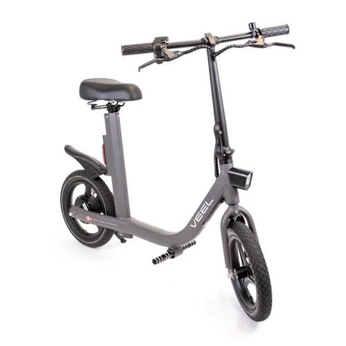Veel S14 Pelooze Fun nagy kerekű, ülős elektromos roller nyereggel (üléssel) - szürke (robogó)