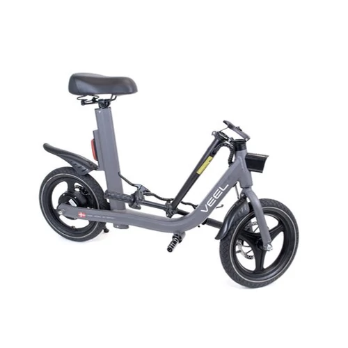Veel S14 Pelooze Fun nagy kerekű, ülős elektromos roller nyereggel (üléssel) - szürke (robogó)